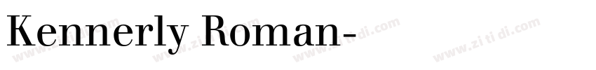 Kennerly Roman字体转换